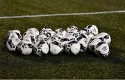 30 November 2021; A view of footballs before the FIFA Women's World Cup 2023 qualifying group A match between Republic of Ireland and Georgia at Tallaght Stadium in Dublin. Photo by Eóin Noonan/Sportsfile