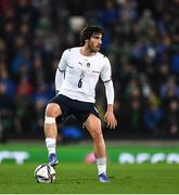15 November 2021; Sandro Tonali of Italy during the FIFA World Cup 2022 Qualifier match between Northern Ireland and Italy at the National Football Stadium at Windsor Park in Belfast. Photo by David Fitzgerald/Sportsfile