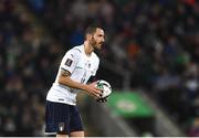 15 November 2021; Leonardo Bonucci of Italy during the FIFA World Cup 2022 Qualifier match between Northern Ireland and Italy at the National Football Stadium at Windsor Park in Belfast. Photo by David Fitzgerald/Sportsfile