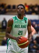 28 November 2021; Taiwo Badmus of Ireland during the FIBA EuroBasket 2025 Pre-Qualifiers First Round Group A match between Ireland and Austria at National Basketball Arena in Tallaght, Dublin. Photo by Brendan Moran/Sportsfile