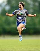 13 June 2021; Grainne Gavin of Breaffy celebrates after the Ladies Senior Rounders Final 2020 match between Breaffy and Glynn Barntown at GAA centre of Excellence, National Sports Campus in Abbotstown, Dublin. Photo by Harry Murphy/Sportsfile