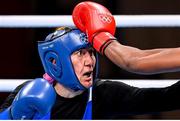 28 July 2021; Zenfira Magomedalieva of Russia Olympic Committee, left, and Naomi Graham of United States during their women's middleweight round of 16 bout at the Kokugikan Arena during the 2020 Tokyo Summer Olympic Games in Tokyo, Japan. Photo by Stephen McCarthy/Sportsfile