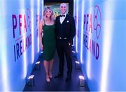 3 December 2021; Georgie Kelly of Bohemians with Kate O'Connor arriving before the PFA Ireland Awards at The Marker Hotel in Dublin. Photo by Stephen McCarthy/Sportsfile