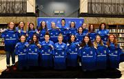 3 December 2021; Leinster players after being presented with their jerseys during the Leinster Rugby Womens Cap and Jersey Presentation at the RDS Library in Dublin. Photo by Sam Barnes/Sportsfile