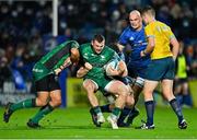 3 December 2021; Conor Oliver of Connacht is tackled by Ryan Baird of Leinster during the United Rugby Championship match between Leinster and Connacht at the RDS Arena in Dublin. Photo by Brendan Moran/Sportsfile