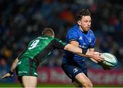 3 December 2021; Hugo Keenan of Leinster is tackled by Kieran Marmion of Connacht during the United Rugby Championship match between Leinster and Connacht at the RDS Arena in Dublin. Photo by Brendan Moran/Sportsfile