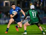 3 December 2021; Dan Sheehan of Leinster sidesteps Mack Hansen of Connacht on his way to scoring his side's third try during the United Rugby Championship match between Leinster and Connacht at the RDS Arena in Dublin. Photo by Sam Barnes/Sportsfile