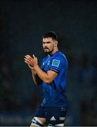 3 December 2021; Max Deegan of Leinster acknowledges the support after the United Rugby Championship match between Leinster and Connacht at the RDS Arena in Dublin. Photo by Brendan Moran/Sportsfile