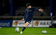 3 December 2021; Harry Byrne of Leinster warms up before the United Rugby Championship match between Leinster and Connacht at the RDS Arena in Dublin. Photo by Brendan Moran/Sportsfile Photo by Brendan Moran/Sportsfile