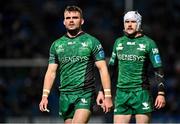3 December 2021; Oran McNulty, left, and Mack Hansen of Connacht during the United Rugby Championship match between Leinster and Connacht at the RDS Arena in Dublin. Photo by Brendan Moran/Sportsfile