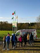4 December 2021; Supporters queue for ice-cream before the AIB Ulster GAA Football Senior Club Championship Quarter-Final match between Dromore and Derrygonnelly Harps at Páirc Colmcille in Carrickmore, Tyrone. Photo by Ramsey Cardy/Sportsfile