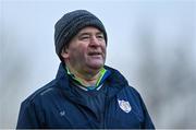 4 December 2021; Derrygonnelly Harps manager Sean Flanagan during the AIB Ulster GAA Football Senior Club Championship Quarter-Final match between Dromore and Derrygonnelly Harps at Páirc Colmcille in Carrickmore, Tyrone. Photo by Ramsey Cardy/Sportsfile