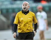 4 December 2021; Referee Richie Fitzsimons during the AIB Leinster GAA Hurling Senior Club Championship Quarter-Final match between Mount Leinster Rangers and Shamrocks Ballyhale at Netwatch Cullen Park in Carlow. Photo by Piaras Ó Mídheach/Sportsfile