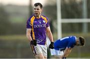 4 December 2021; Ryan Jones of Derrygonnelly Harps celebrates after the AIB Ulster GAA Football Senior Club Championship Quarter-Final match between Dromore and Derrygonnelly Harps at Páirc Colmcille in Carrickmore, Tyrone. Photo by Ramsey Cardy/Sportsfile