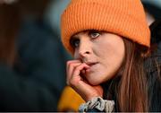 4 December 2021; A Derrygonnelly Harps supporter watches on in the final moments of the AIB Ulster GAA Football Senior Club Championship Quarter-Final match between Dromore and Derrygonnelly Harps at Páirc Colmcille in Carrickmore, Tyrone. Photo by Ramsey Cardy/Sportsfile