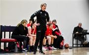 4 December 2021; Fr Mathews head coach Niamh Dwyer during the InsureMyHouse.ie Paudie O’Connor Cup Quarter-Final match between Fr. Mathews and WIT Waterford Wildcats at Fr. Mathews Arena in Cork. Photo by Sam Barnes/Sportsfile