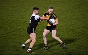 4 December 2021; Ado Cole of Ramor United in action against Anthony Morgan of Kilcoo during the AIB Ulster GAA Football Senior Club Championship Quarter-Final match between Ramor United and Kilcoo at Kingspan Breffni in Cavan. Photo by Seb Daly/Sportsfile