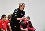 4 December 2021; Fr Mathews head coach Niamh Dwyer during the InsureMyHouse.ie Paudie O’Connor Cup Quarter-Final match between Fr. Mathews and WIT Waterford Wildcats at Fr. Mathews Arena in Cork. Photo by Sam Barnes/Sportsfile