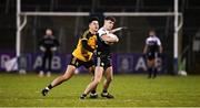 4 December 2021; Shealin Johnston of Kilcoo in action against Mark Magee of Ramor United during the AIB Ulster GAA Football Senior Club Championship Quarter-Final match between Ramor United and Kilcoo at Kingspan Breffni in Cavan. Photo by Seb Daly/Sportsfile