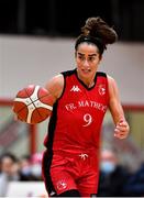 4 December 2021; Grainne Dwyer of Fr Mathews during the InsureMyHouse.ie Paudie O’Connor Cup Quarter-Final match between Fr. Mathews and WIT Waterford Wildcats at Fr. Mathews Arena in Cork. Photo by Sam Barnes/Sportsfile