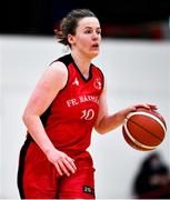 4 December 2021; Aisling McCann of Fr Mathews during the InsureMyHouse.ie Paudie O’Connor Cup Quarter-Final match between Fr. Mathews and WIT Waterford Wildcats at Fr. Mathews Arena in Cork. Photo by Sam Barnes/Sportsfile