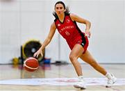 4 December 2021; Hollie Herlihy of Fr Mathews during the InsureMyHouse.ie Paudie O’Connor Cup Quarter-Final match between Fr. Mathews and WIT Waterford Wildcats at Fr. Mathews Arena in Cork. Photo by Sam Barnes/Sportsfile