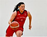 4 December 2021; Tricia Byrne of Fr Mathews during the InsureMyHouse.ie Paudie O’Connor Cup Quarter-Final match between Fr. Mathews and WIT Waterford Wildcats at Fr. Mathews Arena in Cork. Photo by Sam Barnes/Sportsfile