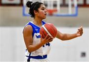 4 December 2021; Rachel Thompson of WIT Waterford Wildcats during the InsureMyHouse.ie Paudie O’Connor Cup Quarter-Final match between Fr. Mathews and WIT Waterford Wildcats at Fr. Mathews Arena in Cork. Photo by Sam Barnes/Sportsfile