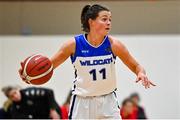 4 December 2021; Sinead Deegan of WIT Waterford Wildcats during the InsureMyHouse.ie Paudie O’Connor Cup Quarter-Final match between Fr. Mathews and WIT Waterford Wildcats at Fr. Mathews Arena in Cork. Photo by Sam Barnes/Sportsfile