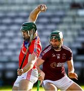 5 December 2021; Fintan Burke of St Thomas' wins possession ahead of Cian Salmon of Clarinbridge during the Galway County Senior Club Hurling Championship Final match between Clarinbridge and St Thomas' at Pearse Stadium in Galway. Photo by Piaras Ó Mídheach/Sportsfile