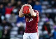 5 December 2021; Patrick Foley of Clarinbridge dejected after his side's defeat in the Galway County Senior Club Hurling Championship Final match between Clarinbridge and St Thomas' at Pearse Stadium in Galway. Photo by Piaras Ó Mídheach/Sportsfile