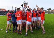 5 December 2021; St Thomas' players celebrate with the cup after the Galway County Senior Club Hurling Championship Final match between Clarinbridge and St Thomas' at Pearse Stadium in Galway. Photo by Piaras Ó Mídheach/Sportsfile