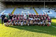 5 December 2021; The Portarlington squad before the AIB Leinster GAA Football Senior Club Championship Quarter-Final match between Portarlington and St Loman's at MW Hire O’Moore Park in Portlaoise, Laois. Photo by Matt Browne/Sportsfile