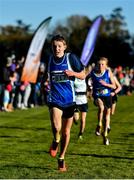5 December 2021; Luke Walsh of South Galway AC, Galway, on his way to winning the Boys U13 event during the Irish Life Health National Novice, Junior, and Juvenile Uneven Age Cross Country Championships at Gowran Park in Kilkenny. Photo by Sam Barnes/Sportsfile