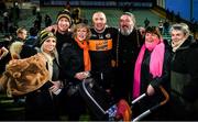 5 December 2021; Kieran Donaghy of Austin Stacks celebrates with family, from left, wife Hillary, brother Conor, mother Deirdre, Brian Fitzgrald, Sam and Maire King after the Kerry County Senior Football Championship Final match between Austin Stacks and Kerins O'Rahilly's at Austin Stack Park in Tralee, Kerry. Photo by Brendan Moran/Sportsfile