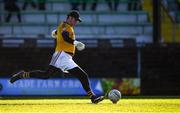 5 December 2021; Wolfe Tones goalkeeper Cian Farnan during the AIB Leinster GAA Football Senior Club Championship Quarter-Final match between Wolfe Tones and Kilmacud Crokes at Páirc Tailteann in Navan, Meath. Photo by Ray McManus/Sportsfile