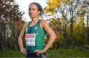 6 December 2021; Team Ireland athlete Michelle Finn at the Sport Ireland Campus in Dublin ahead of the SPAR European Cross Country Championships which take place at the venue on Sunday, December 12th. For more information on the Championship please visit www.fingal-dublin2021.ie. Photo by Sam Barnes/Sportsfile