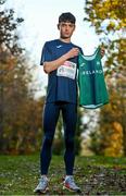 6 December 2021; Team Ireland athlete Darragh McElhinney at the Sport Ireland Campus in Dublin ahead of the SPAR European Cross Country Championships which take place at the venue on Sunday, December 12th. For more information on the Championship please visit www.fingal-dublin2021.ie. Photo by Sam Barnes/Sportsfile