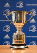8 December 2021; The Junior School's Cup during the Leinster Rugby School's Cup Draw at Leinster HQ in Dublin. Photo by Harry Murphy/Sportsfile