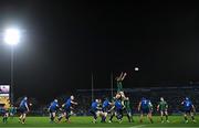 3 December 2021; Leva Fifita of Connacht wins possession in the lineout during the United Rugby Championship match between Leinster and Connacht at the RDS Arena in Dublin. Photo by Ramsey Cardy/Sportsfile