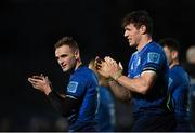3 December 2021; Nick McCarthy, left, and Ryan Baird of Leinster after the United Rugby Championship match between Leinster and Connacht at the RDS Arena in Dublin. Photo by Ramsey Cardy/Sportsfile