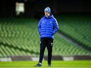 10 December 2021; Head coach Leo Cullen during a Leinster Rugby captain's run at the Aviva Stadium in Dublin. Photo by Harry Murphy/Sportsfile
