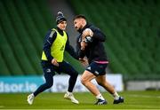 10 December 2021; Rónan Kelleher and Nick McCarthy during a Leinster Rugby captain's run at the Aviva Stadium in Dublin. Photo by Harry Murphy/Sportsfile