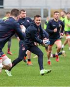 10 December 2021; Billy Burns during Ulster rugby captain's run at Kingspan Stadium in Belfast. Photo by John Dickson/Sportsfile