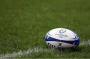 10 December 2021; A general view of a Heineken Champions Cup match ball during Ulster rugby captain's run at Kingspan Stadium in Belfast. Photo by John Dickson/Sportsfile