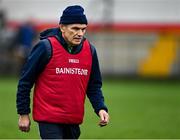 11 December 2021; Sarsfields manager Michael McGrath before the 2020 AIB All-Ireland Senior Club Camogie Championship Semi-Final match between Sarsfields and Drom and Inch at Edenderry GAA club in Edenderry, Offaly. Photo by Piaras Ó Mídheach/Sportsfile