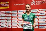 11 December 2021; Ciara Mageean of Ireland after a press conference ahead of the SPAR European Cross Country Championships Fingal-Dublin 2021 at the Sport Ireland Campus in Dublin. Photo by Sam Barnes/Sportsfile
