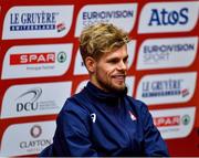 11 December 2021; Jimmy Gressier of France during a press conference ahead of the SPAR European Cross Country Championships Fingal-Dublin 2021 at the Sport Ireland Campus in Dublin. Photo by Sam Barnes/Sportsfile