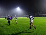 11 December 2021; Dara Purcell of Kilmacud Crokes makes his way onto the pitch before the 2021 AIB Leinster Club Senior Hurling Championship Semi-Final match between Clough-Ballacolla and Kilmacud Crokes at MW Hire O'Moore Park in Portlaoise, Laois. Photo by Piaras Ó Mídheach/Sportsfile