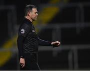 11 December 2021; Referee David Hughes during the 2021 AIB Leinster Club Senior Hurling Championship Semi-Final match between Clough-Ballacolla and Kilmacud Crokes at MW Hire O'Moore Park in Portlaoise, Laois. Photo by Piaras Ó Mídheach/Sportsfile